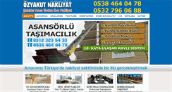 Desktop Screenshot of ankaraozyakutnakliyat.com